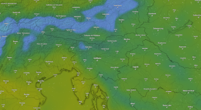 Windy: Vetrna karta in vremenska napoved