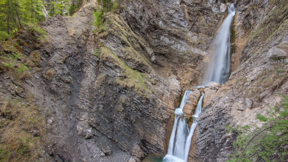 The Martuljek Waterfalls