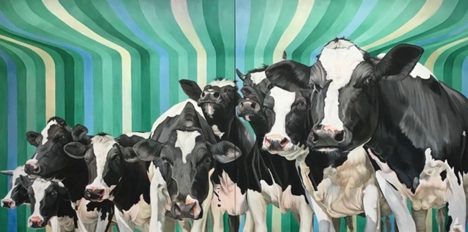 The secret life of cows: book presentation and opening of Nadia Schmidt's exhibition of paintings