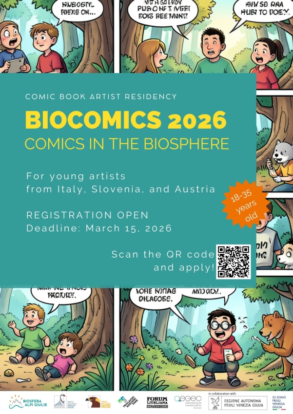 BIOCOMICS 2026 - Stripi v biosferi: razpis za mlade ustvarjalce