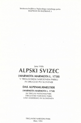 Expert Series - Research and Discussions (Discussions and Research 3: Alpine marmot in the Triglav National Park )