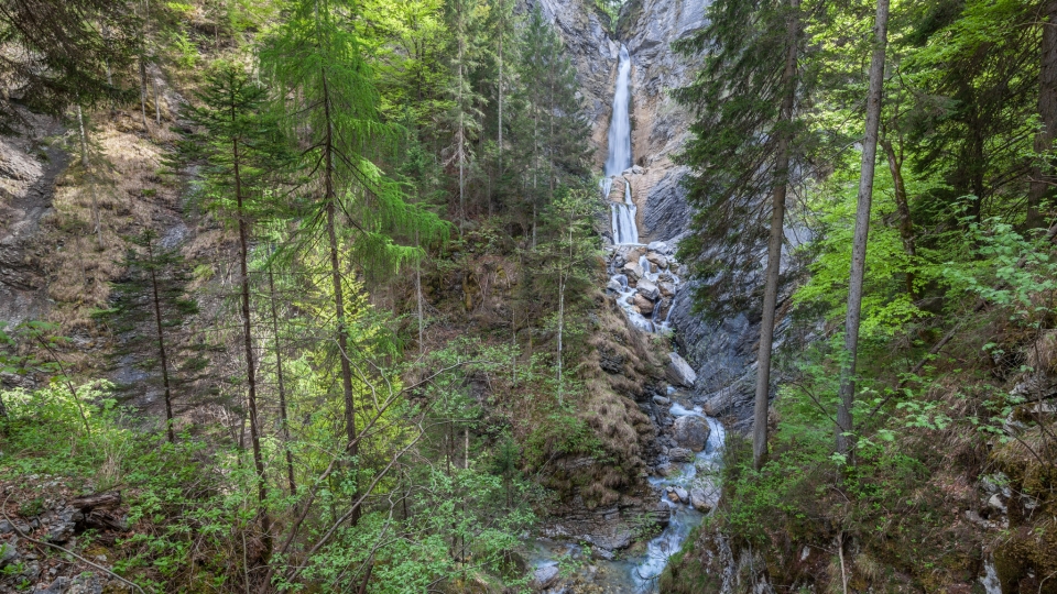 The Martuljek Waterfalls