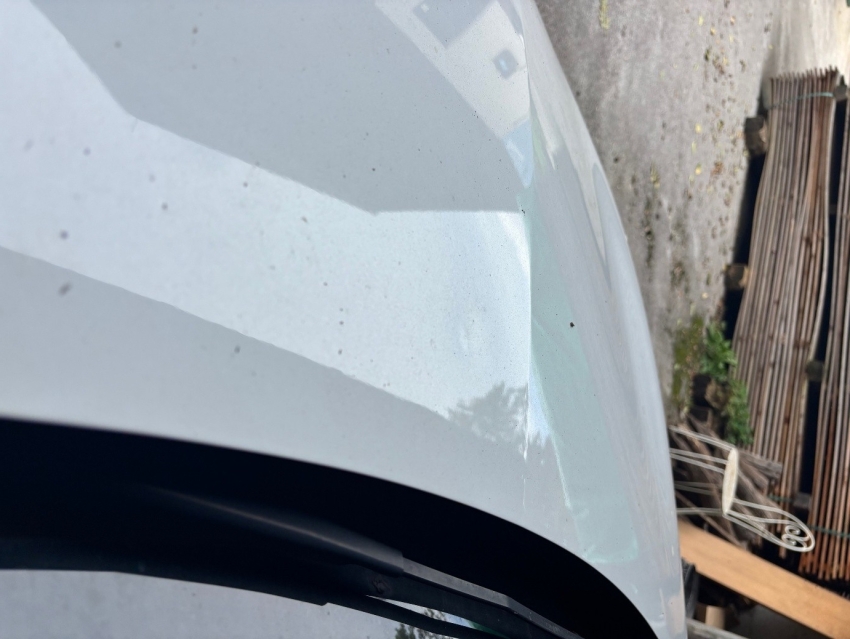 Na fotografiji je del vozila Renault Zoe bele barve.