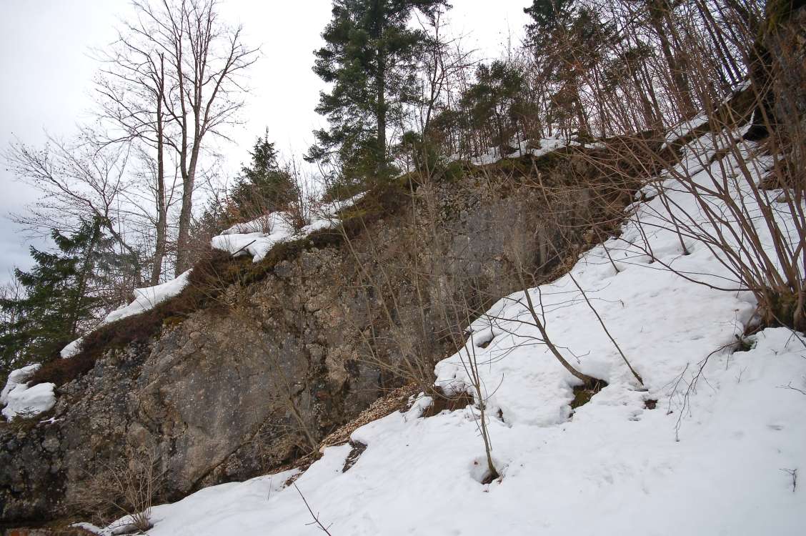 Na skalci - lake chalk, glacial outwash and fossil sea shore