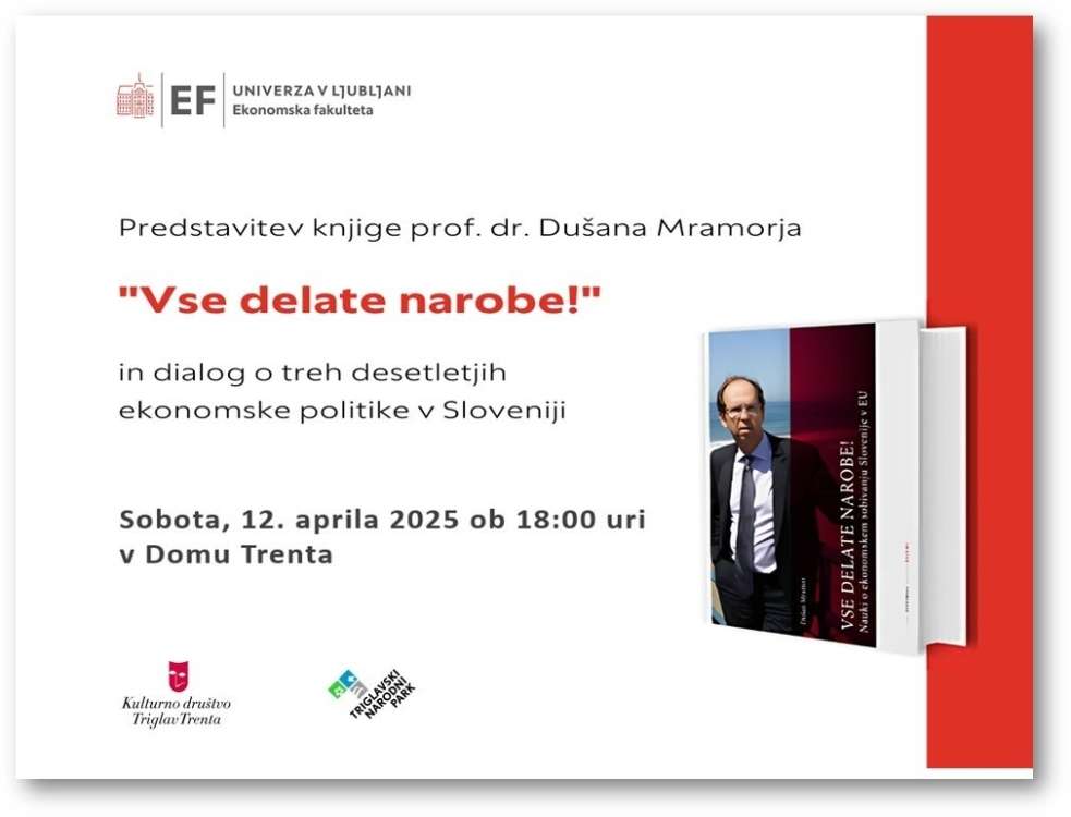 Predstavitev knjige prof. dr. Dušana Mramorja '' Vse delate narobe! ''